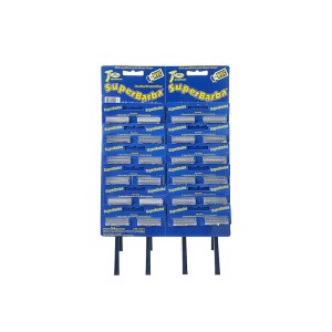 Aparelho superbarba azul 0762 c/fita  c/24pçs nvc  0168