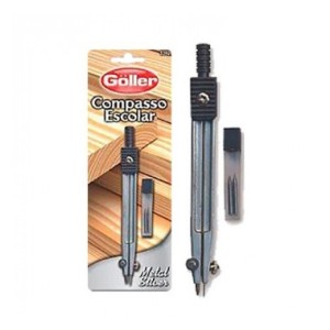Compasso escolar metal c/1pç 5392
