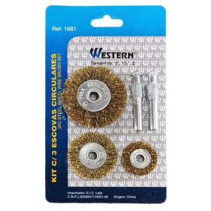Escovas circulares c/3pçs 1681 western
