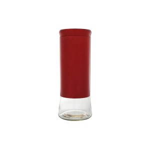 Pote hermetico 1.800ml c/1pç vermelho pote-021vm