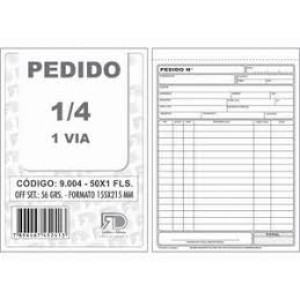 Talão pedido 1/4 medio c/5 pçs 50x1 via 9004 2413 fd