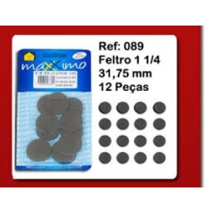 Feltro 089 -389 red cartela c/12 1 1/4  31,75mm diam maxximo