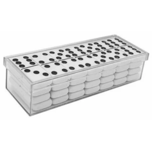 Domino pequeno c/28 pedras color. bola branca euclides jordao