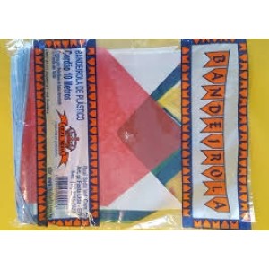 Bandeirinha plástico 0024  10m real seda c/1pç