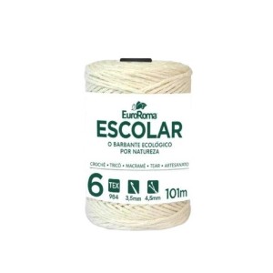 Barbante  n.06 101m cru c/1pç pequeno euroroma 180.6/100  6033
