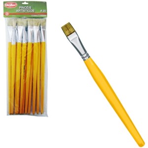 Pincel artístico n.20 pct c/12pçs 20885 7174 g-885