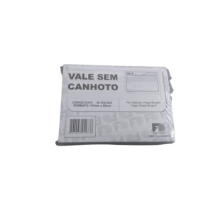 Talão vale simples c/5pçs  s/canhoto 9010 fd