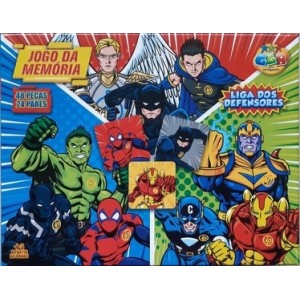 Brinquedo jogo memoria 1021 liga dos defensores  ggbplast
