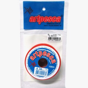 Linha pesca artpesca 0,30 solapa c/1 pç  c/100 mts