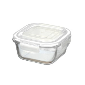 Pote hermético quadrado 800ml c/1pç glp0011 praticasa