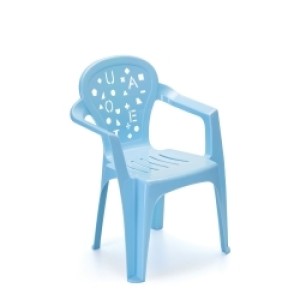 Poltrona infantil letras c/1 peça azul claro 133 rainha