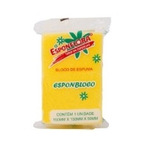 Esponja esponbloco peq.c/1pç  150mmx100mmx50mm esponflora
