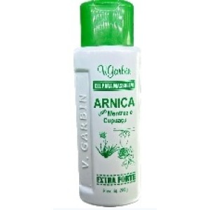 Gel massagem extra forte 200gr c/1pç arnica c/ mentruz e cupuaço garbin