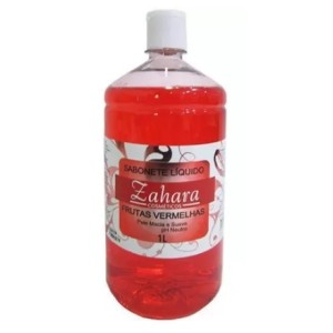Sabonete liquido 1 litro frutas vermelhas c/1 pç zahara