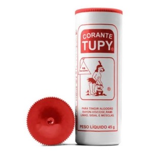 Tinta tupy vermelho 15 c/6pçs tingir roupa
