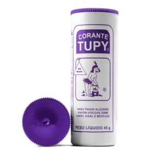 Tinta tupy roxo 19 c/6pçs tingir roupa