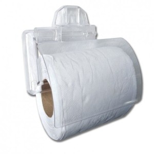 Porta papel higiênico com tampa cristal c/1 peça 657 Daivak