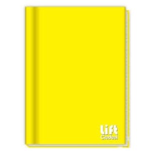 Caderno brochurão universitário lift c/1 peça c/d 48fls amarelo 206508