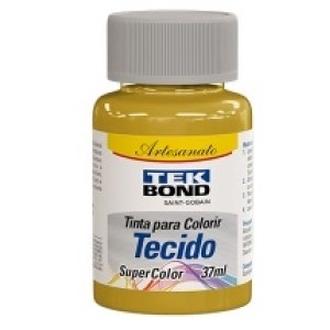 Tinta para tecido c/1pç amarelo 37ml tek bond