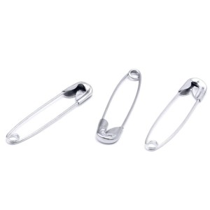 Alfinete segurança n.0  prata c/100 pçs nvc