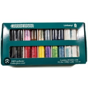 Linha estojo retros  c/48pçs gabrielinha sp130 linhanyl