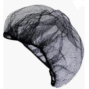 Touca de rede preta c/2pçs 0598 dpg
