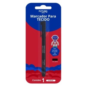 Marcador p/ tecido preto c/1pç fo272233 futuro