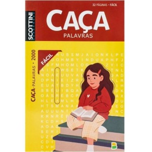 Livro caça-palavras fácil  c/1 pç  n.2000 2001 2002 2003 todolivro