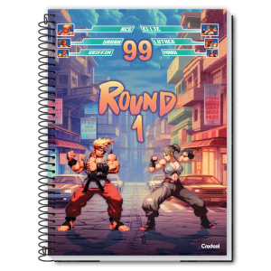 Caderno espiral 1/4 my collection masculino 80 folhas capa dura credeal 273975