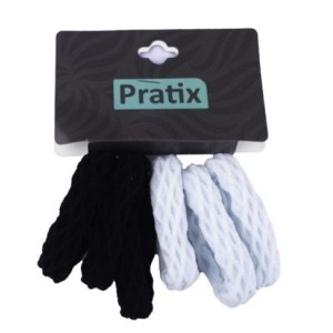 Rabico poliester c/textura c277  3509  pto/bco 12 cart. c/6 pçs pratix