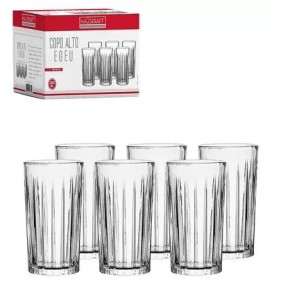 Copo long drink egeu 370ml c/6pçs cpxg014 hauskraft