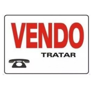 Placa sinalizacao grande vendo 20x30 c/1pç pacific