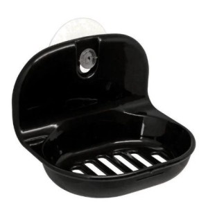 Saboneteira com ventosa preta c/1 pç 510 daivak