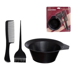 Kit tintura c/3pçs tigela+pincel+pente pec001 etilux