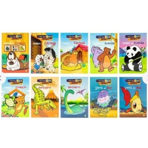Livro colorir e brincar com animais c/10 pçs 978-85-7398-140-7 todolivro