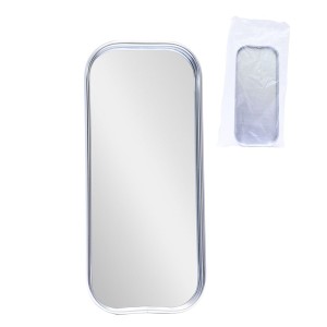 Bandeja espelhada retangular prata 22x9,5cm banj016/pr hauskraft