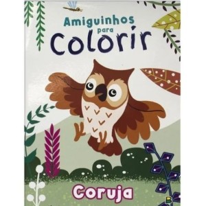 Livro amiguinhos para colorir coruja 1162276 c/1 pç todolivro