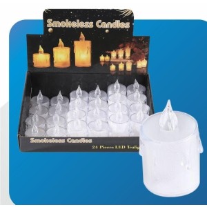 Vela decorativa eletronica led 6,5cm 8708 2w import