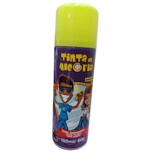 Tinta alegria amarela p/ cabelo 150ml  80gc/1pç  dalegria